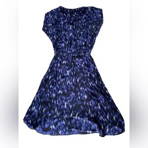 ⚡️Flash Sale⚡️ Express Blue and Black Patterned Dress